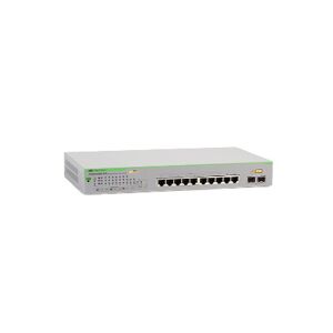 Allied Telesis GS950/10PS Géré Gigabit Ethernet (10/100/1000) Connexion Ethernet, supportant l'alimentation via ce port (PoE) Vert, Gris