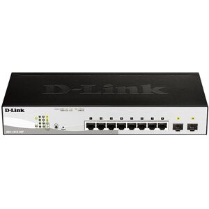 D-Link DGS-1210-08P Gere L2 Gigabit Ethernet (10/100/1000) Connexion Ethernet, supportant l'alimentation via ce port (PoE) Noir