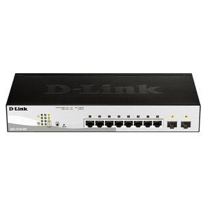 D-Link DGS-1210-08P Géré L2 Gigabit Ethernet (10/100/1000) Connexion Ethernet, supportant l'alimentation via ce port (PoE) Noir