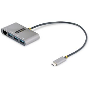 StarTech.com Hub USB-C a 3 ports avec Ethernet - 3x USB-A - USB 3.0 5Gbps - Alimentation par Bus - Hub USB Thunderbolt 3 - Adaptateur USB C Etherne...