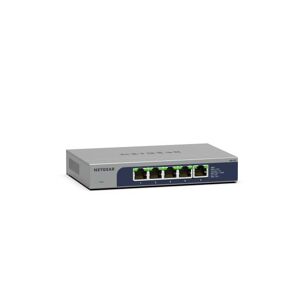 Netgear MS105-100EUS commutateur réseau Non-géré 2.5G Ethernet (100/1000/2500) Connexion Ethernet, supportant l'alimentation via ce port (PoE) 1U