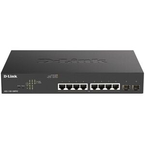 D-Link DGS-1100-10MPV2 Gere L2 Gigabit Ethernet (10/100/1000) Connexion Ethernet, supportant l'alimentation via ce port (PoE) 1U Noir