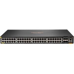 HP Aruba 6300F 48-port 1GbE Class 4 PoE & 4-port SFP56 Géré L3 Gigabit Ethernet (10/100/1000) Connexion Ethernet, supportant l'alimentation via ce por...