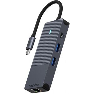 RAPOO Hub USB-C 8en1 SD MICRO SD USB-A USB-C HDMI Ethernet