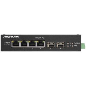 Hikvision Commutateur POE Hikvision DS-3T0506HP-E/HS 4 ports 60W 301801602