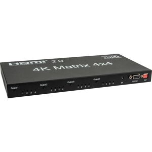 DMT VT101 - HDMI Matrix 4x4 Commutateur et routeur HDMI telecommande a quatre entrees et - Systemes video LED