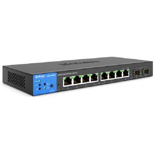 Linksys 8-PORT MANAGED POE+ GE SWITCH 2 1G SFP (110W) TAA - Informatique Reseau  Switch    Commutateur