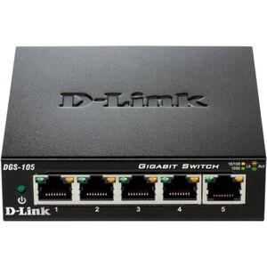 D-Link DGS-105 - Switch 5 ports - Informatique Reseau  Switch / Commutateur  Non manageable