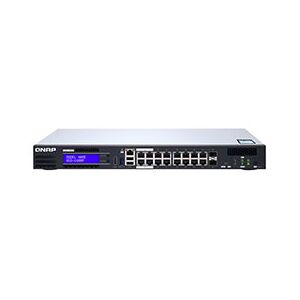 QGD-1600P - Commutateur - intelligent - 4 x 10/100/1000 (PoE++) + 10 x 10/100/1000 (PoE+) + 2 x combo Gigabit SFP (PoE+) - Montable sur rack - PoE++ (370 W)