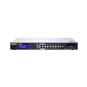 QGD-1600P - Commutateur - intelligent - 4 x 10/100/1000 (PoE++) + 10 x 10/100/1000 (PoE+) + 2 x combo Gigabit SFP (PoE+) - Montable sur rack - PoE++ (370 W)