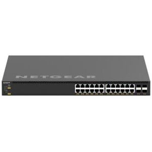 Netgear M4350-24X4V - Commutateur - C3 - Géré - 24 x 100/1000/2.5G/5G/10GBase-T (PoE+) + 4 x 1/10/25 Gigabit SFP28 - flux d'air de l'avant vers l'arrière - Montable sur rack - PoE+ (576 W) - Publicité