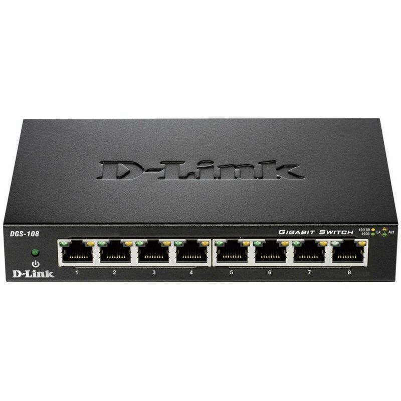 D-LINK Switch réseau D-Link DGS-108 8 ports 1 Gb/s R68206