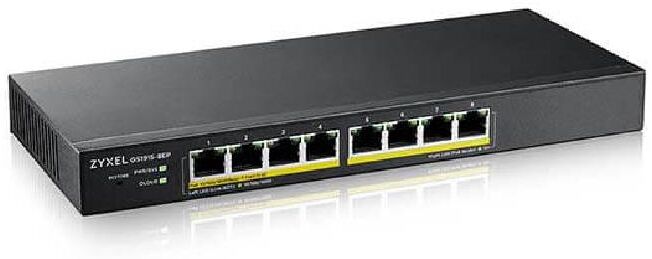 ZyxelGS1915-8EP  Switch Smart Administrable 8 ports Gbps RJ45 PoE+ - Informatique Réseau > Switch  >  Commutateur