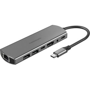 Mediacom MD-C314 replicatore di porte e docking station per notebook USB 3.2 Gen 1 (3.1 Gen 1) Type-C Alluminio