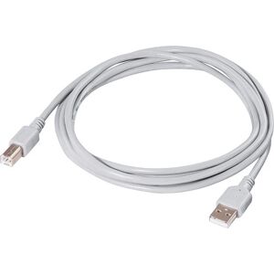 Hama Cavo USB A M / USB B M, USB 2.0, 1,5 metri, grigio