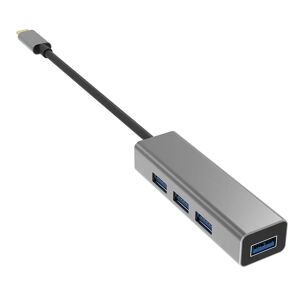 IOPLEE IOPEXTHUB370G hub di interfaccia USB 3.2 Gen 1 (3.1 Gen 1) Type-C 5 Mbit/s Grigio, Metallico