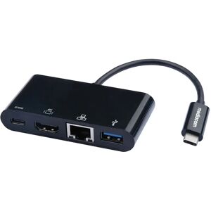 Mediacom M-DOCKTPC replicatore di porte e docking station per notebook Cablato USB 3.2 Gen 1 (3.1 Gen 1) Type-C Nero