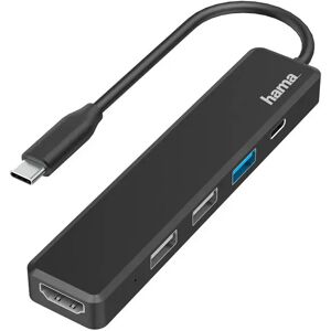 Hama HUB USB Type C 3.2 Gen 1 / 3 porte USB A, 1 porta USB Type C, 1 porta HDMI, Ultra HD 4K