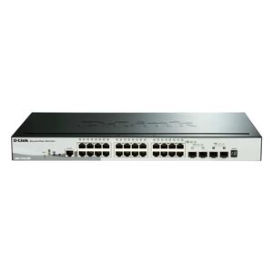 D-Link DGS-1510-28P switch di rete Gestito L3 Gigabit Ethernet (10/100/1000) Supporto Power over (PoE) Nero [DGS-1510-28P]