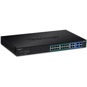Trendnet TPE-1620WSF switch di rete Gestito L2/L3 Gigabit Ethernet (10/100/1000) Nero 1U Supporto Power over (PoE) [TPE-1620WSF]