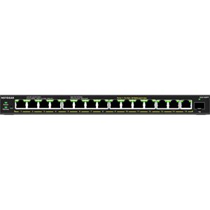 Netgear Switch di rete  16-Port High-Power PoE+ Gigabit Ethernet Plus (231W) with 1 SFP port (GS316EPP) Gestito (10/100/1000) Supporto Power over (PoE) Nero [GS316EPP-100PES]