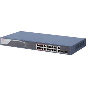 Hikvision DS-3E1318P-SI switch di rete Gestito L2 Gigabit Ethernet (10/100/1000) Supporto Power over (PoE) Nero [301802019]