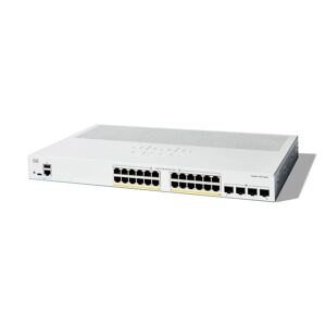 Cisco Systems Switch di rete  Catalyst 1300 Gestito L2/L3 Gigabit Ethernet (10/100/1000) Supporto Power over (PoE) Grigio [C1300-24P-4G]