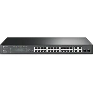 TP-Link JetStream TL-SL2428P switch di rete Gestito L2 Fast Ethernet (10/100) Supporto Power over (PoE) 1U Nero [TL-SL2428P]