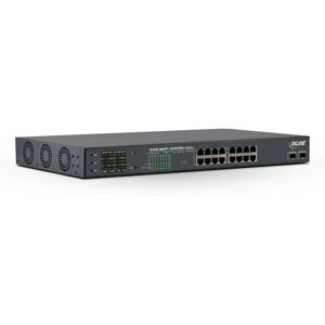 InLine Switch di rete  PoE++ Gigabit Network 16 porte, 1Gb/s, 2xSFP,19