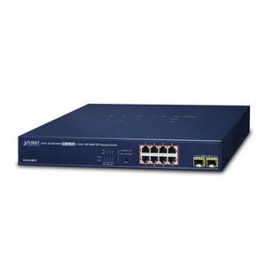 PLANET GS-4210-8P2S switch di rete Gestito Gigabit Ethernet (10/100/1000) Supporto Power over (PoE) 1U Blu [GS-4210-8P2S]