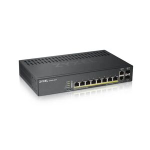 Zyxel Switch di rete  GS1920-8HPV2 Gestito Gigabit Ethernet (10/100/1000) Supporto Power over (PoE) Nero [GS1920-8HPV2-EU0101F]