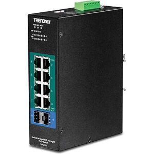 Trendnet TI-PG102I switch di rete Gestito L2 Gigabit Ethernet (10/100/1000) Nero Supporto Power over (PoE) [TI-PG102I]