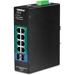 Trendnet Ti-pg102i Switch Di Rete Gestito L2 Gigabit Ethernet (10/100/1000) Nero Supporto Power Over (poe) [ti-pg102i]