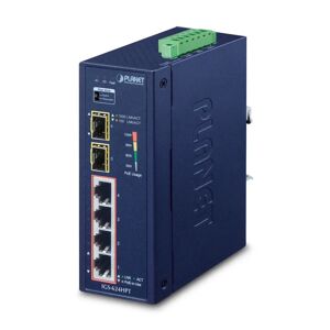 PLANET IGS-624HPT switch di rete Non gestito Gigabit Ethernet (10/100/1000) Supporto Power over (PoE) Blu [IGS-624HPT]