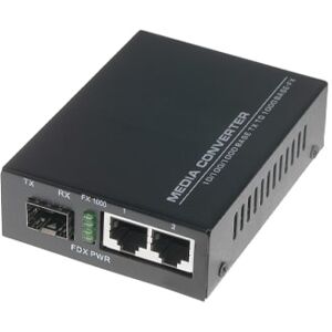 OPTON OP-MC230S. Media converter in fibra ottica con slot SFP e 2 porte Gigabit