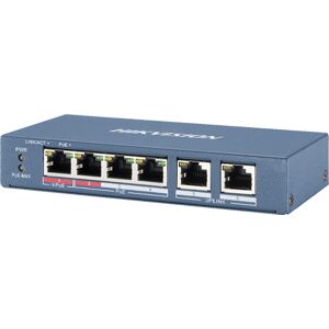 HIKVISION Switch DS-3E0106HP-E.Pro Series 6 porte unmanaged 4 Mbps PoE 60W +2 uplink Mbps