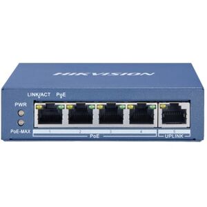 HIKVISION Switch DS-3E0505P-E/M. Value Series 5 porte unmanaged 4 Gbps PoE 35W+ 1 uplink Gbps