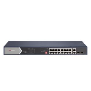 HIKVISION Switch DS-3E0520HP-E.Pro Series 20 porte unmanaged 16Gbps PoE 220W+2 uplink Gbps+2 SFP Gbp