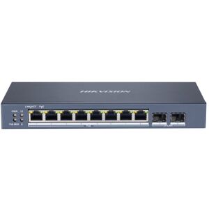 HIKVISION Switch DS-3E1510P-SI.Smart Managed Series 10 porte managed 16Mbps PoE 110W + 2Uplink Fibra