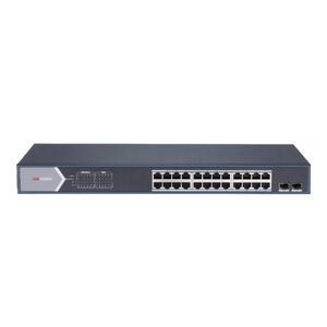 HIKVISION Switch DS-3E1526P-SI.Smart Managed Series 24 porte managed 16Mbps PoE 370W + 2Uplink Fibra