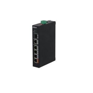 DAHUA PFS3106-4ET-60.Switch unmanaged POE 4 porte Mbps+1Gbps+1Sfp