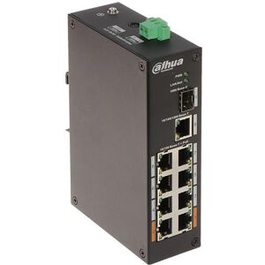 Dahua Pfs3110-8et-96 Switch Di Rete Industriale 6 Porte Poe + 2 Porta Hi-Poe + 1 Porta Sfp + 1 Porta Uplink Base-T 1000mbps Guida Din