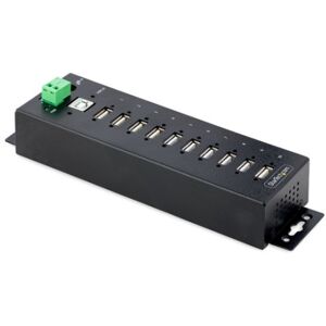 StarTech.com USB210AIND-USB-A-HUB hub di interfaccia USB 2.0 Type-B 480 Mbit/s Nero (USB210AIND-USB-A-HUB)