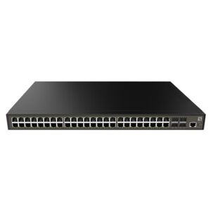LevelOne GEL-5271 switch di rete Gestito L2+ Gigabit Ethernet (10/100/1000) 1U Nero (GEL-5271)