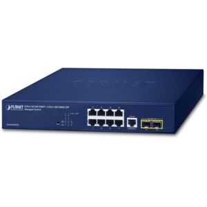 PLANET 10/100/1000T + 2-Port Gestito L2/L4 Gigabit Ethernet (10/100/1000) 1U Blu (GS-4210-8T2S)