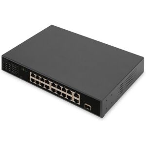 Digitus DN-95355 switch di rete Non gestito Gigabit Ethernet (10/100/1000) Supporto Power over Ethernet (PoE) 1U Nero (DN-95355)