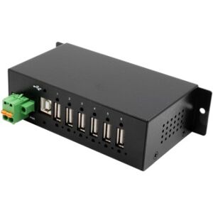 EXSYS EX-1596HMVS hub di interfaccia USB 2.0 Type-B 480 Mbit/s Nero (EX-1596HMVS)