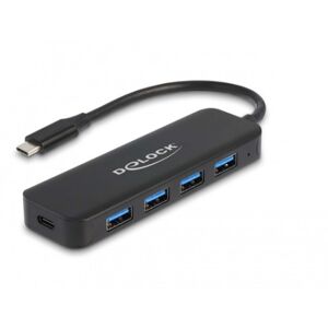 DeLOCK 64170 hub di interfaccia USB 3.2 Gen 1 (3.1 Gen 1) Type-C 5000 Mbit/s Nero (64170)