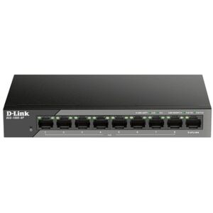 D-Link DSS-100E-9P switch di rete Non gestito Fast Ethernet (10/100) Supporto Power over Ethernet (PoE) Nero (DSS-100E-9P)