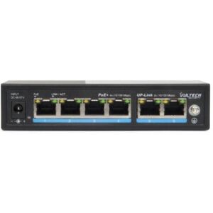 SWITCH POE+ VULTECH SECURITY 4 PORT (VS-POE2042FE-60W)